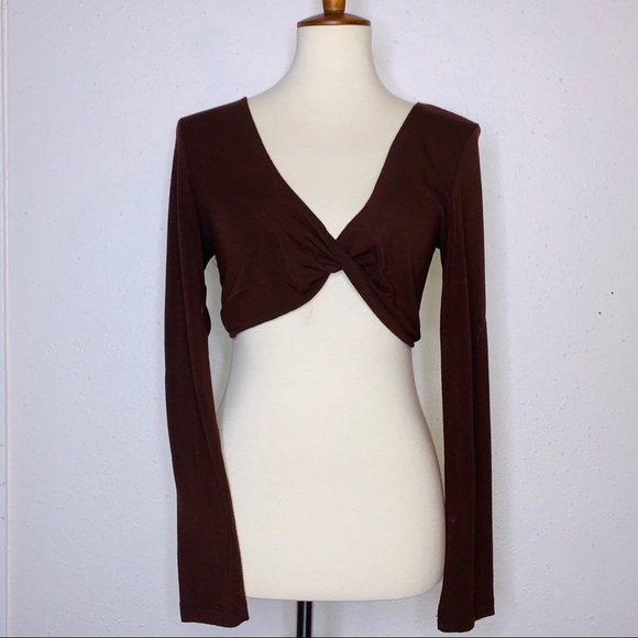 Next Era Tops - Next Era Couture Brown V Neck shirt. Size Small